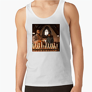 He Sees Through the Silence Cross Tank Tops