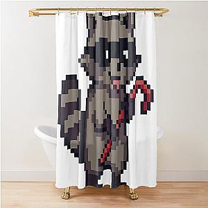 Pixel Raccoon Shower Curtain
