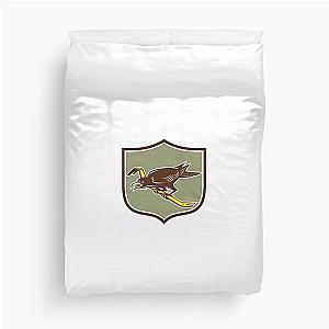 Crow Perching Crowbar Crest Duvet Cover