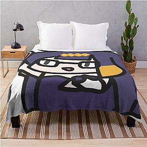 Chibi Ina with crowbar Throw blanket