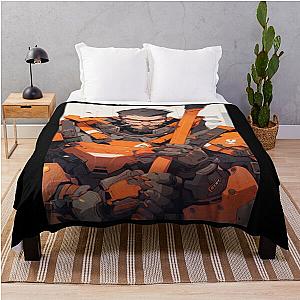 Gordon Freeman - Half Life - Man with a crowbar Throw Blanket