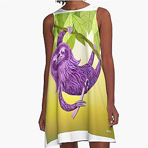 Crowbar Sloth A Line Dress