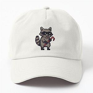 Pixel Raccoon With Crowbar Dad Hate