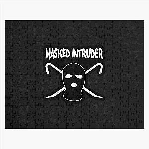 Vintage Retro Crowbar And Black Mask For Music Fans Jigsaw Puzzle