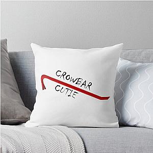 CROWBAR CUTIE Throw Pillow