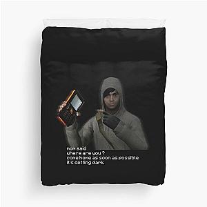 Simon Henriksson from Cry of Fear and the Phone Message Duvet Cover
