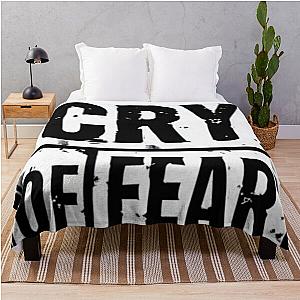 Inscription Cry of Fear Horror Design Throw Blanket