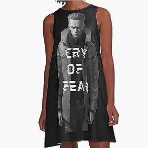 Black cry of fear Simon Henriksson in a line dress