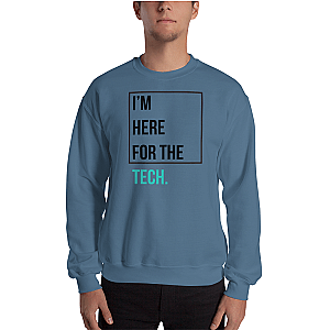 Zilliqa Merch - I'm here for the tech Men’s Crewneck Sweatshirt TCP1607