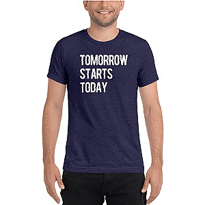 Zilliqa T-shirts - Tomorrow starts today  Men's Tri-Blend T-Shirt TCP1607