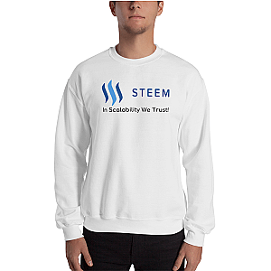 Steem Merch - In scalability we trust Men’s Crewneck Sweatshirt TCP1607