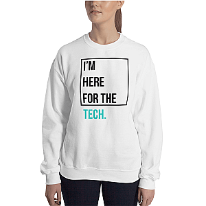 Zilliqa Merch - I'm here for the tech Women’s Crewneck Sweatshirt TCP1607