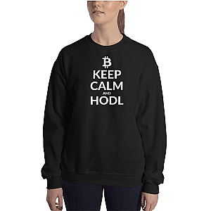 Bitcoin Merch - Keep calm Women’s Crewneck Sweatshirt TCP1607