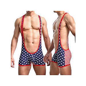 Mankini American Flag Jumpsuits