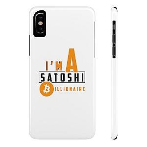 Bitcoin Merch - I'm a satoshi billionaire Case Mate Slim Phone Cases TCP1607