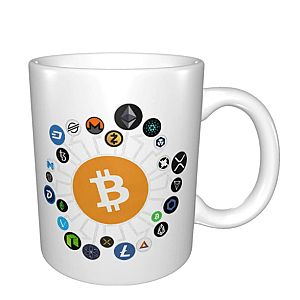 Bitcoin Mugs - Cryptocurrency Bitcoin Chainlink Xrp Ethereum Tezos Digibyte Mug