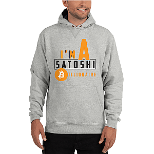 Bitcoin Merch - I'm a satoshi billionaire Men’s Premium Hoodie TCP1607