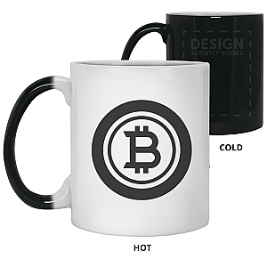 Bitcoin Merch - Black 11oz. Color Changing Mug TCP1607