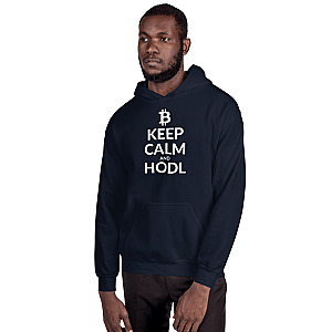 Bitcoin Merch - Keep calm Men's Hoodie TCP1607