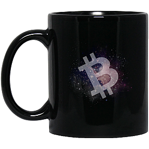 Bitcoin Merch - Universe 11 oz. Black Mug TCP1607