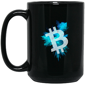 Bitcoin Merch - Color cloud 15 oz. Black Mug TCP1607