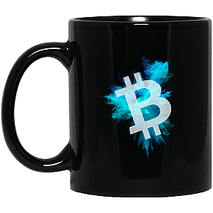 Bitcoin Merch - Color cloud 11 oz. Black Mug TCP1607