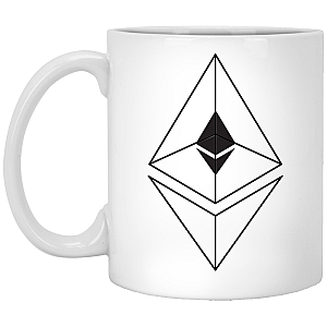 Ethereum Merch - Line design 11oz. White Mug TCP1607