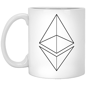 Ethereum Merch - Line design 11oz. White Mug TCP1607