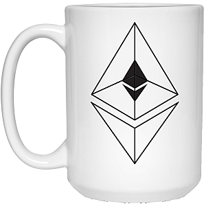 Ethereum Merch - Line design 15 oz. White Mug TCP1607