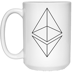 Ethereum Merch - Line design 15 oz. White Mug TCP1607