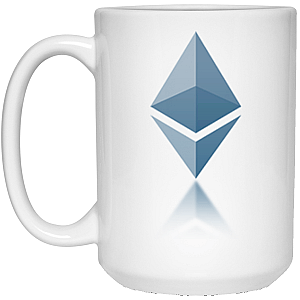 Ethereum Merch - Reflection design 15 oz. White Mug TCP1607