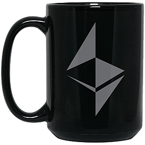 Ethereum Merch - Surface design 15 oz. Black Mug TCP1607