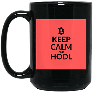 Bitcoin Merch - Keep clam 15 oz. Black Mug TCP1607