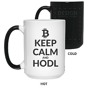 Bitcoin Merch - Keep clam 15 oz. Color Changing Mug TCP1607