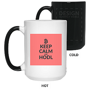 Bitcoin Merch - Keep clam 15 oz. Color Changing Mug TCP1607