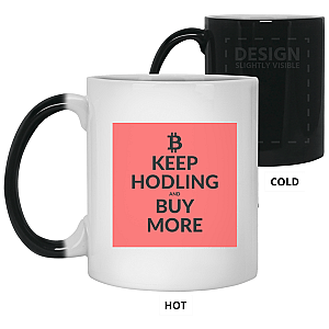 Bitcoin Merch - Keep hodling 11 oz. Color Changing Mug TCP1607