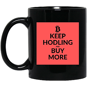 Bitcoin Merch - Keep hodling 11 oz. Black Mug TCP1607