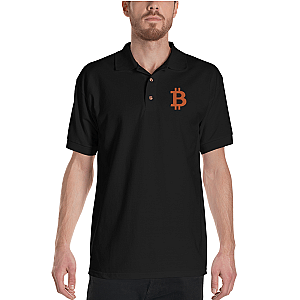 Bitcoin Merch - Men's Embroidered Polo Shirt TCP1607