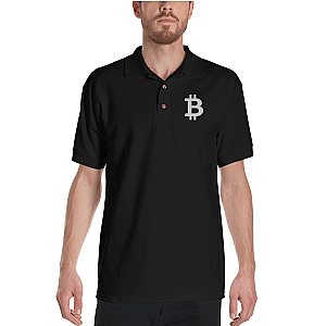 Bitcoin Merch - Men's Embroidered Polo Shirt TCP1607