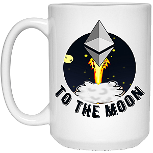 Ethereum Merch - The Moon 15 oz. White Mug TCP1607