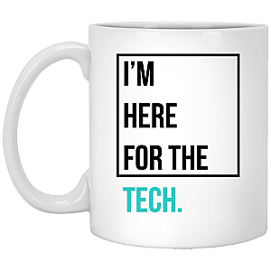 Zilliqa Merch - I'm here for the tech 11 oz. White Mug TCP1607