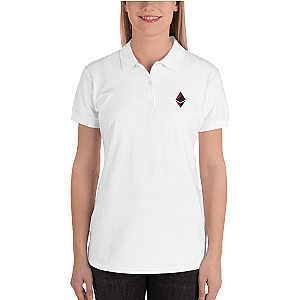 Ethereum Merch - Logo Women's Embroidered Polo Shirt TCP1607