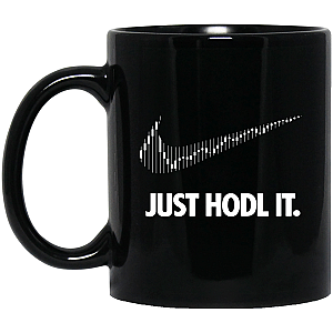 Crypto Merch - Just hodl it 11 oz. Black Mug TCP1607