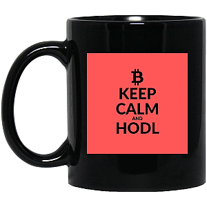 Bitcoin Merch - Keep clam 11 oz. Black Mug TCP1607