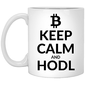 Bitcoin Merch - Keep clam 11 oz. White Mug TCP1607