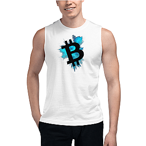 Bitcoin Merch - Color cloudMen’s Muscle Shirt TCP1607