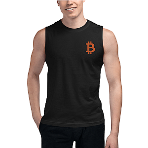 Bitcoin Merch - Men’s Embroidered Muscle Shirt TCP1607