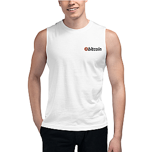 Bitcoin Merch - Men’s Embroidered Muscle Shirt TCP1607