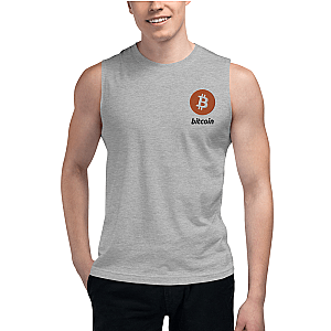 Bitcoin Merch - Men’s Embroidered Muscle Shirt TCP1607