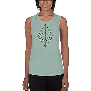 Ethereum Merch - Line design Women’s Sports Tank TCP1607